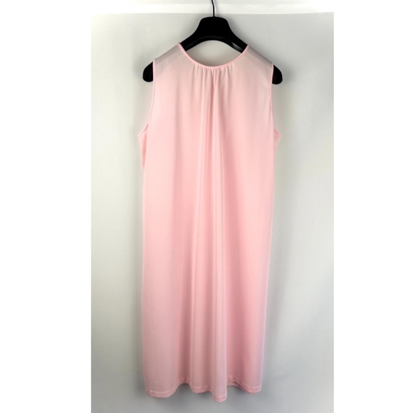 Vintage 1960’s ‘Sears’ Nylon Lingerie Sleep Dress in Pink with Flowers - S/M - Picture 6 of 10